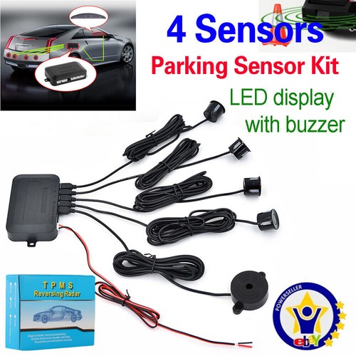 Black parking sensors car - 4x,